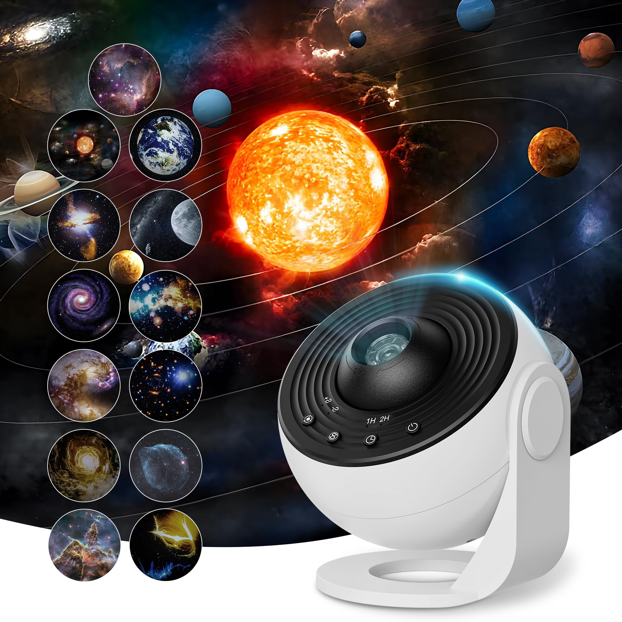 Mulivid - Proyector Galaxy Multivid 13 En 1 Planetarium Star Con Temporizador