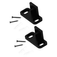 Magideal - 2 Piezas De Guías De Piso Para Puertas Corredizas De Granero, Suaves Y Silenciosas, Montaje En Piso, Con Tornillos, Reducción Oscilante, Guía Inferior No Ranurado