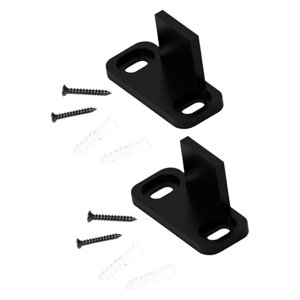 Magideal - 2 Piezas De Guías De Piso Para Puertas Corredizas De Granero, Suaves Y Silenciosas, Montaje En Piso, Con Tornillos, Reducción Oscilante, Guía Inferior No Ranurado