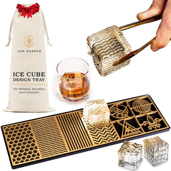 Bandeja molde para cubitos de hielo Ash Harbor 5 cm – whisky y cócteles