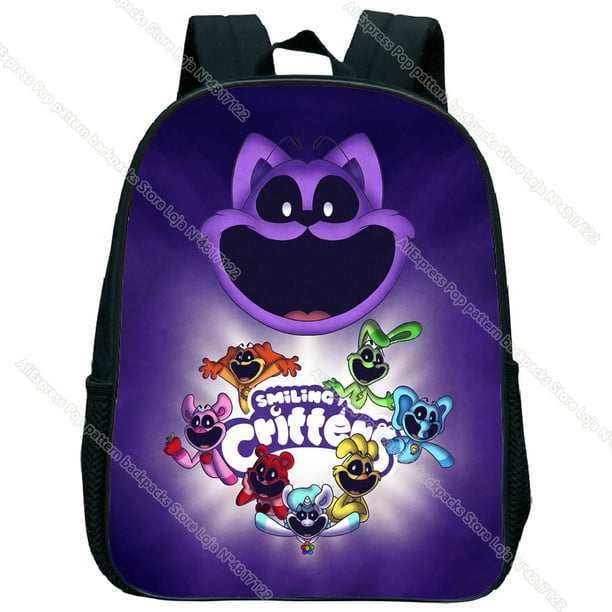 Smiling Critter Kindergarten Backpack Catnap Dogday Kids School Bag Anime Trend Bookbag Boy Girl Children Bagpack Travel Rucks
