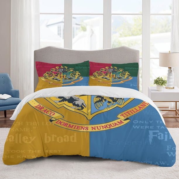 Harry potter Bedding Sets Cartoon Duvet Cover Lightweight 3 Piece Bet Sets for Kids Boys Girls