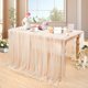 thumbnail image 3 of Caminos de mesa LuoluoHouse 150 cm perla champagne, juego de 5, 3 of 6