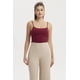 thumbnail image 2 of Polera Peto Mujer Crop Rib Vino Oscuro, 2 of 4