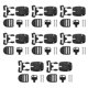 thumbnail image 5 of 8/Set SPA Hot Tub Cover Kit De Reparación De Pestillo Roto Reemplaza Con Hardwares, 5 of 5