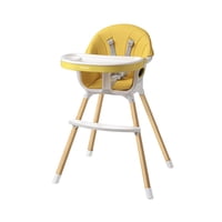 Babyluna - Silla De Comer 2 Alturas 2 Cubiertas Y Cinturón. Amarillo