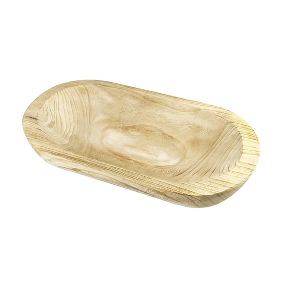 Cuenco De Madera Para Masa, Cuenco Ovalado Apilable De Gran Capacidad Para Cocinas Caseras, Despensa, Marrón A