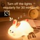 thumbnail image 3 of Lámpara nocturna LED recargable y regulable con forma de conejo ATCTBOGFS, 3 of 9