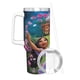 thumbnail image 3 of Isabella de Encanto Vaso aislado de acero inoxidable con asa, diseño temático, regalo para familia, amigos y fans; incluye pajita y encaja en el portavasos estándar, 40 oz, 3 of 6