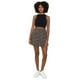 thumbnail image 1 of Falda Mujer Cintura Botones Animal Print Negro Corona, 1 of 5