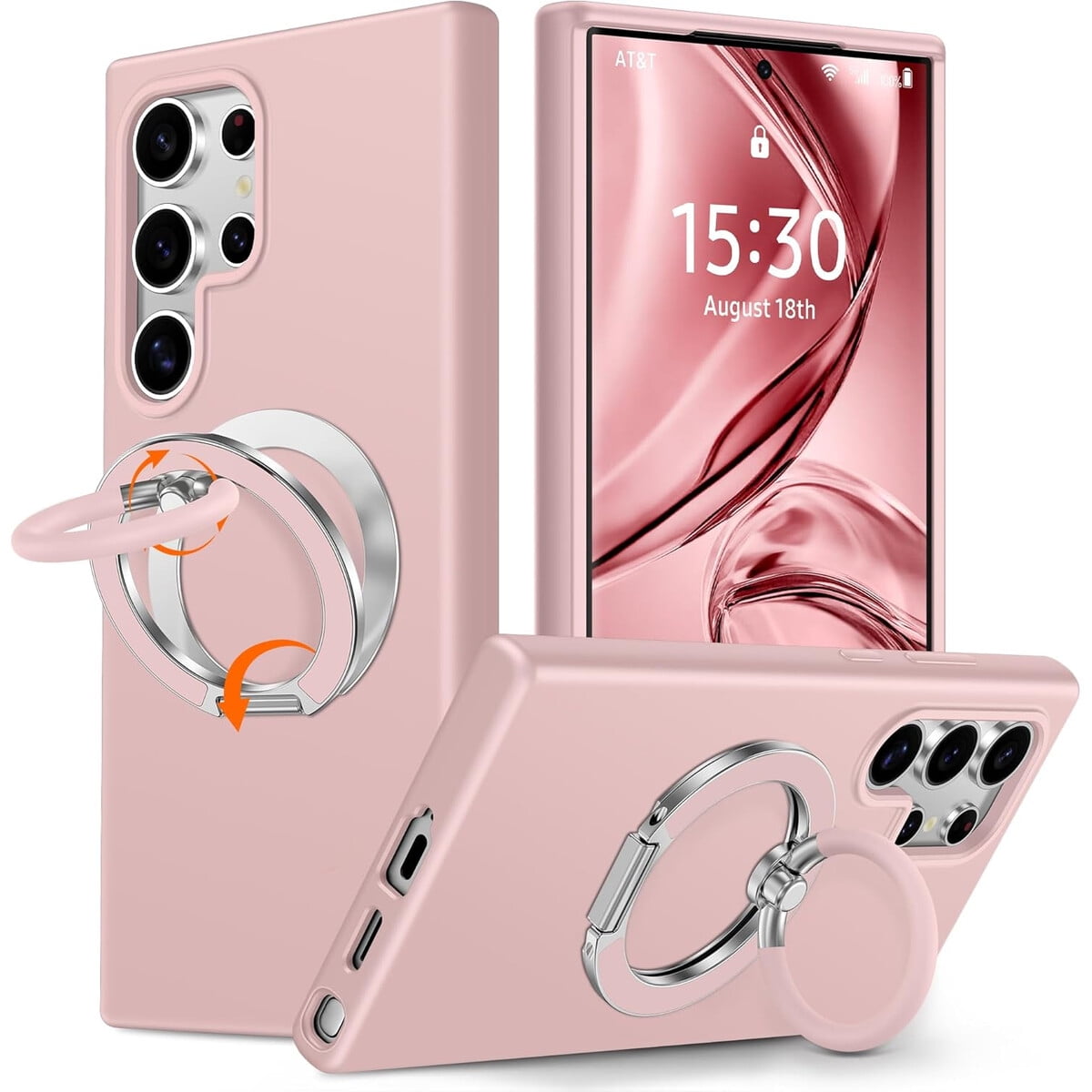 Funda Xyz Samsung Galaxy S24 Ultra Rosa Silicona Soporte