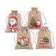 thumbnail image 2 of 4x Bolsas De Regalo De Arpillera De Navidad Sacos De Navidad Para Fiesta, 2 of 5