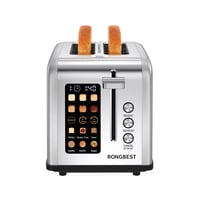 Toaster Rongbest Con Pantalla Táctil De Acero Inoxidable De 2 Cortes, Color Plateado