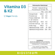 thumbnail image 2 of Vitamina D3 & K2 - 120 Cápsulas | Biostream, 2 of 3