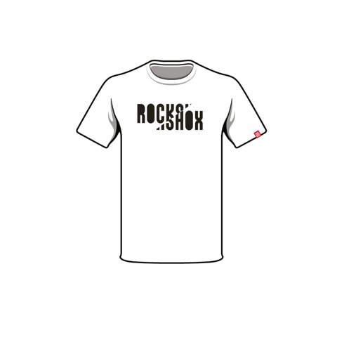 Polera Rockshox Manga Corta R2208 Blanco