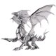 thumbnail image 1 of Kit de maquetas de rompecabezas de metal 3D Piececool Dragon Flame, 115 unidades, 1 of 7