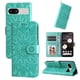 thumbnail image 1 of Funda tipo cartera FOXDOCK para Google Pixel 7A , diseño girasol en relieve, cuero PU, cierre magnético, soporte y tarjetero, 1 of 5