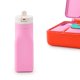 thumbnail image 1 of Botella Omie OmieBox de silicona, 260 ml, antigoteo, color rosa, 1 of 5
