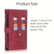 thumbnail image 2 of Red Compatible With IPhone 14 Samsung S23 Case Bag With Card Holder,Slim Non-Slip Multifunctional Leather Zipper Wallet Case,Magnetic Folio Wallet Case Card Slot Kickstand Protective Cover For IPhone, 2 of 2