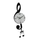 thumbnail image 5 of Reloj De Pared Con Notas Musicales. Arte Con Notas Musicales Para Sala De Estar O Habitación Infantil. Para Amantes De La Música. Blanco., 5 of 5