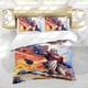 thumbnail image 5 of Pacificador Conjunto de sábanas temático, trío de piezas, cómodo y amigable con la piel, diseño único, regalo de decoración para el hogar para familiares, amigos y fans,173cm *218cm, 5 of 6