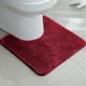 thumbnail image 1 of Xiao Hua Tapete de Baño Antideslizante en Forma de U para Piso de Inodoro, Rojo Grueso y Denso Esponjoso Suave de Felpa, Lavable a Máquina, Fuerte Absorción de Agua 20 Pulgadas x 20 Pulgadas, 1 Pieza, 1 of 4