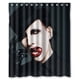 thumbnail image 1 of Hermosa cortina de ducha de Marilyn Manson, juego de cortina de baño con ganchos, tamaño 60 x 72 pulgadas, 1 of 3