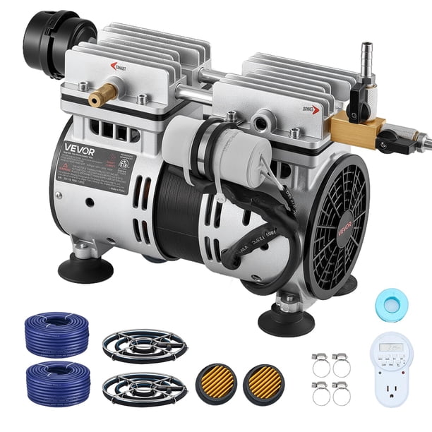 Aireador para estanque VEVOR 5.2 CFM, sistema de aireación para lago de hasta 3 acres