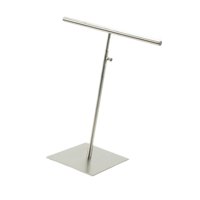 Bothyi - Expositor De Bolsos En Forma De T Con Altura Ajustable Para Bufandas, Sombreros Y Tiendas Minoristas, Color Plateado