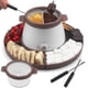 thumbnail image 1 of Juego de ollas de fondue eléctricas Party Desserts con 2 ollas, calentador de chocolate derretido para sumergir, olla de fusión de caramelo y chocolate, juego de ollas de fondue eléctricas, tenedores, 1 of 3