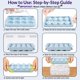 thumbnail image 2 of Juego de 3 bandejas para cubos de hielo de 4,5 cm – Cozy Kitchen Essentials, 2 of 8