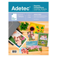 Adetec - Papel Fotográfico Brillante 170 Gr 20 Hojas