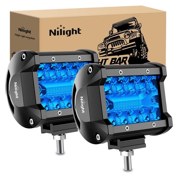 Nilight LED Light Pod de 4" Azul 60W Combo Flood y Spot