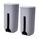 thumbnail image 5 of 2pcs Cocina Bolsa Soporte Dispensador Caja Montaje En Pared Caja De Almacenamiento De Plástico Gris, 5 of 5