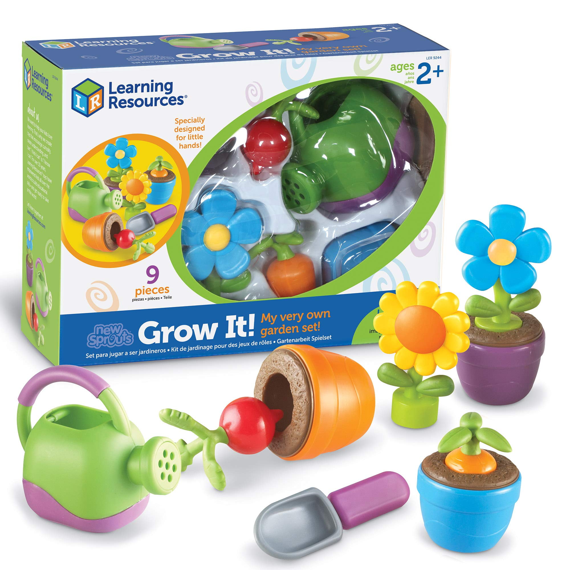 Learning Resources - Set De Jardinería Recursos De Aprendizaje ¡new Sprouts Grow It! 9 Piezas