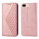 thumbnail image 3 of Funda Flip FOXDOCK para iPhone 7 Plus/8 Plus , Estilo Billetera con Diseño Rombo, Correa de Mano y Soporte, Uso Diario, 3 of 5