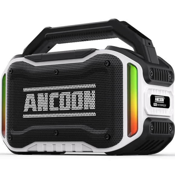 Altavoces ANCOON Inalámbricos 80W 20h de Reproducción IPX6 Blanco