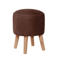 Latam Home - Pouf Nantes Cuero Kentucky Cafe Moro