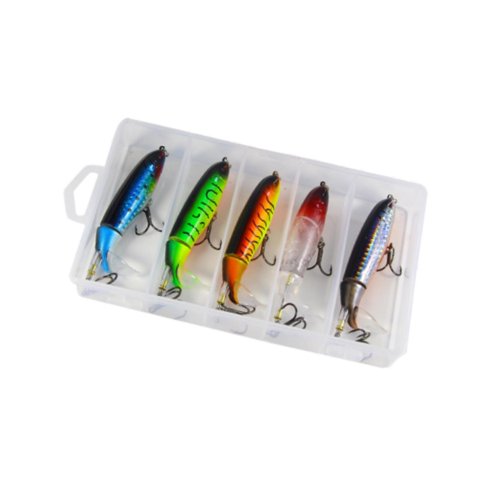 Magideal - 5 Piezas Cebos De Pesca Accesorios De Señuelos De Lubina Con Tackle De Metal De Metal De 10 Cm Señuelos De Pesca Establecidos Para Lubina De Lucio