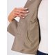 thumbnail image 5 of ATUENDO REFINADO Abrigo Corto de Mujer con Cuello Abierto y Cierre de Botón Simple en Beige Oscuro XS, 5 of 6