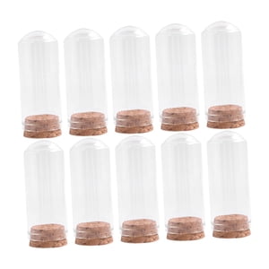 Bothyi - 10 Cúpulas De Vidrio A Prueba De Polvo Para Arreglos Florales Y Almacenamiento De Plantas, 30 Mm X 70 Mm