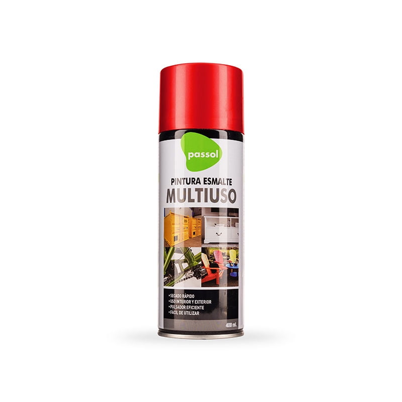 Pintura Spray Esmalte Acrílico Rojo Passol