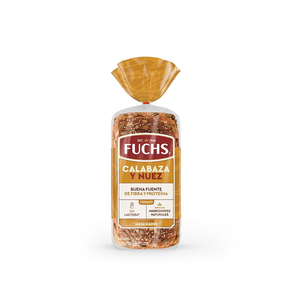 Pan De Molde Calabaza Nuez 350 g Fuchs