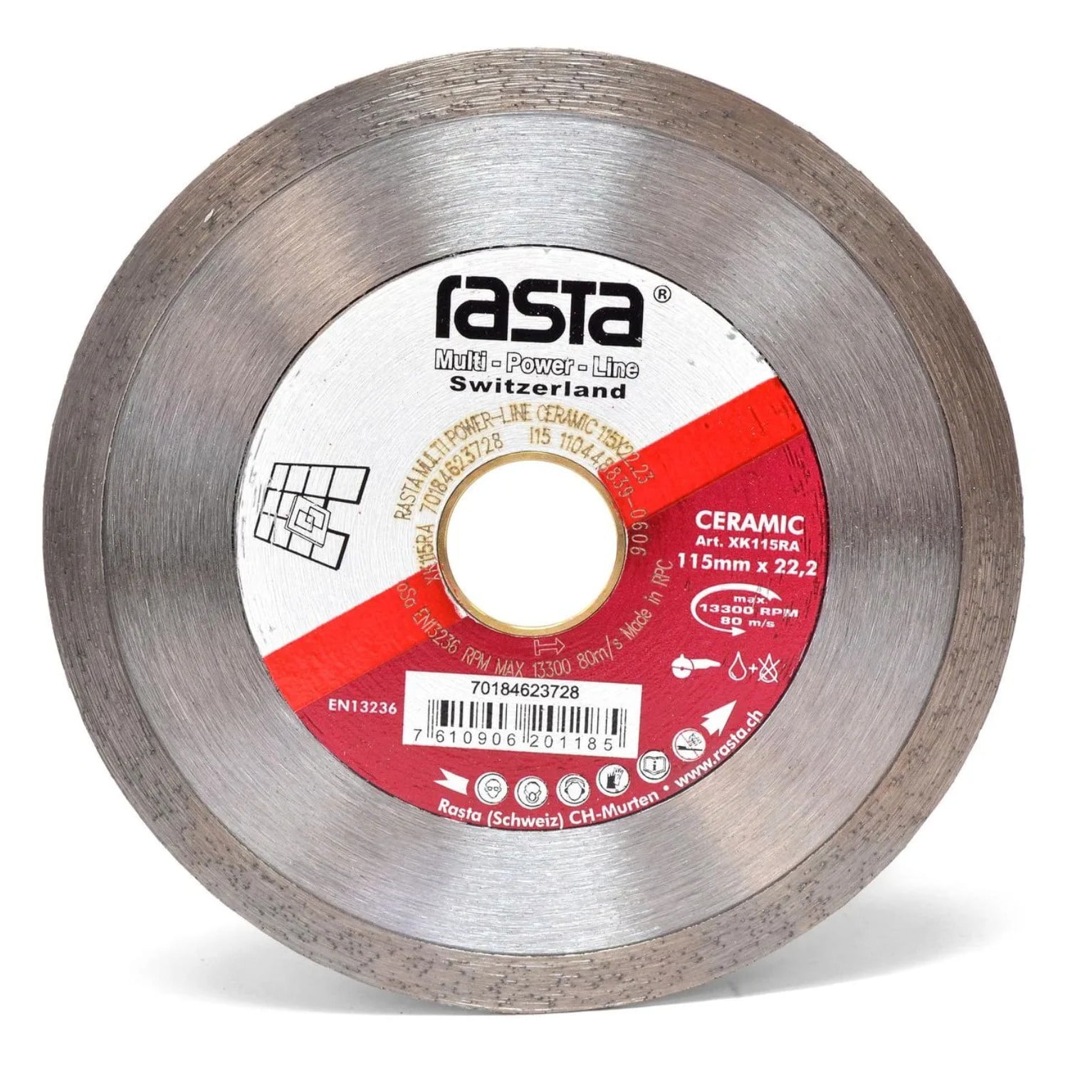 Rasta - Disco Diamantado 4 1/2" Ceramica Borde Cont Flex Line