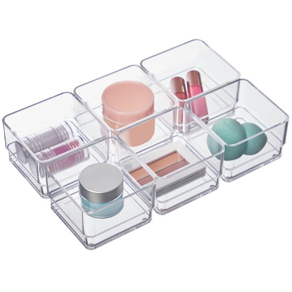Caddy STORi organizador de cajón transparente de 6 piezas, 7,5 cm