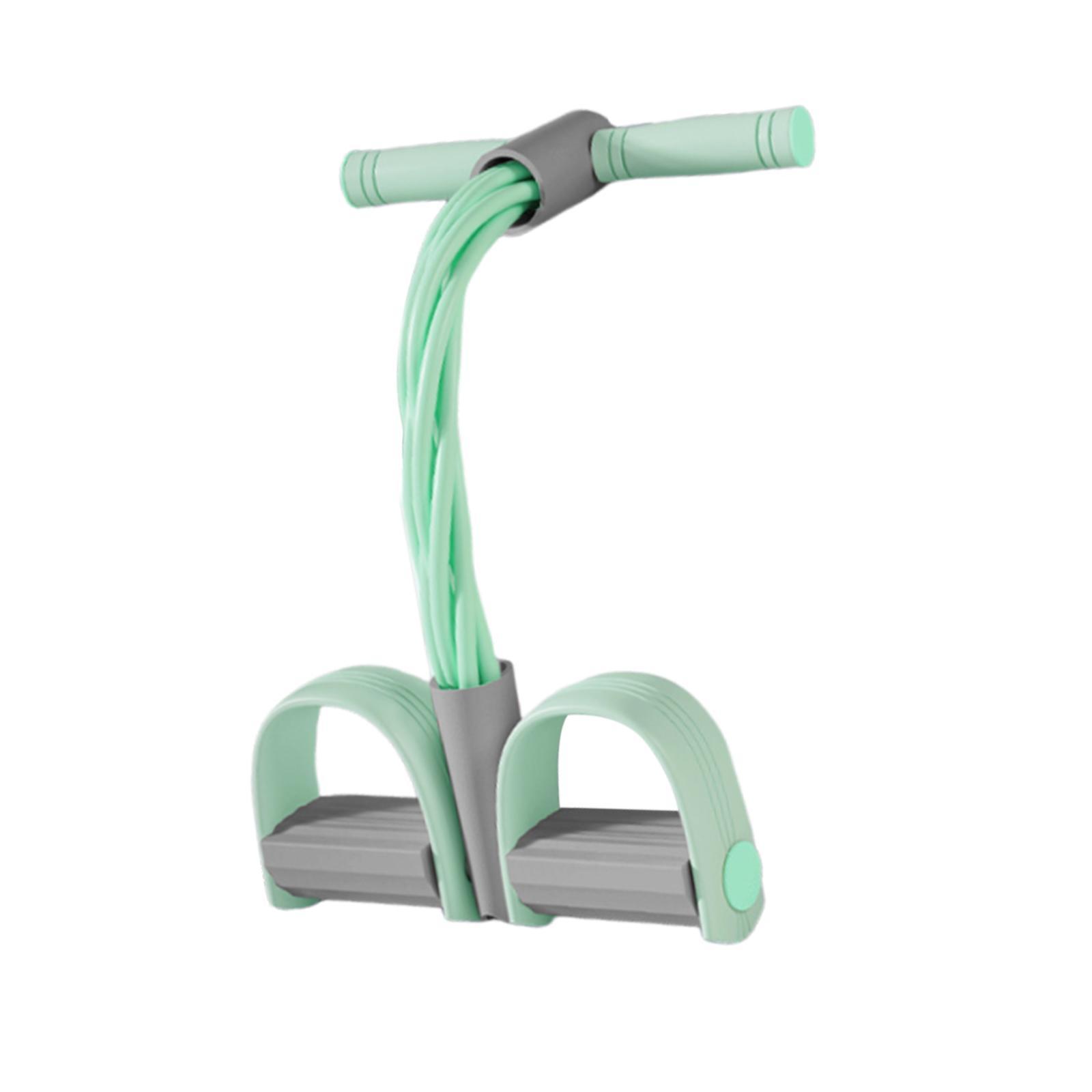 Ioensy - Banda De Resistencia De Pedal De 6 Tubos, Multifunción, Para Abdominales, Cuerda De Tensión, Color Verde