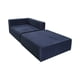 thumbnail image 3 of Sofa Cama Arkos En Felpa Azul Marino, 3 of 3
