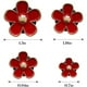 thumbnail image 2 of Cuatro clips de ventilación decorativos para salidas de aire de automóviles, diseño de apariencia de flores, dirección de conversión de 90 °, Ambientador de automóviles para mujeres y niñas, 2 of 5
