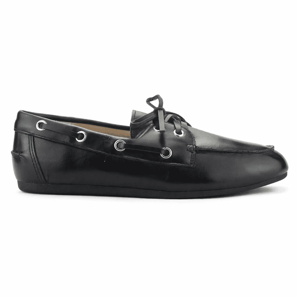 Mocasin Negro Mujer Casual Chalada Inka