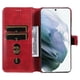 thumbnail image 5 of Funda Billetera para Samsung Galaxy S22 Ultra con Porta Tarjetas y Soporte Ajustable Rojo, 5 of 6